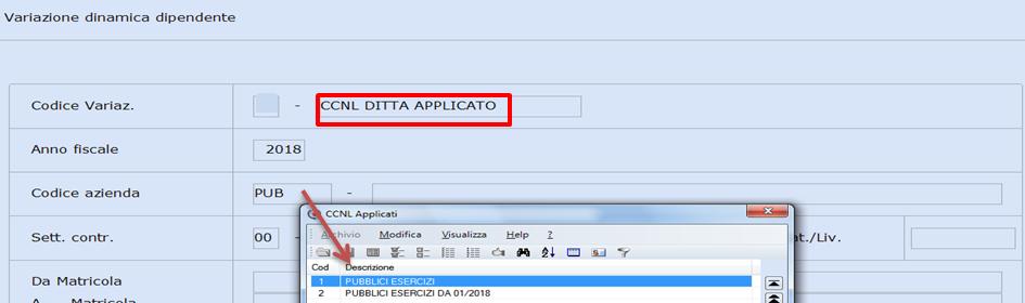 Al campo <Test dipendente> inserire F (Forza); al campo <Variazione> inserire Automatica; al campo <Stampa variaz.