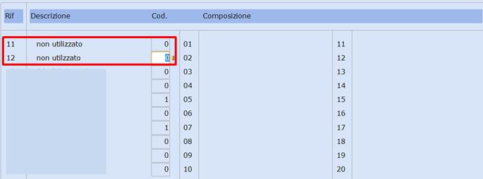 Gestione tabelle 02. Tabelle ditta 05. Cost.