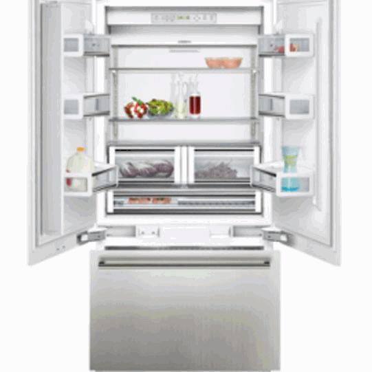 regolabili (5 fissi) per frigorifero - Capacità netta del congelatore 80 litri - Congelamento 3.