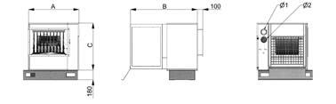 DIMENSIONE MODELLO UT 26 UT 36 UT 46 UT 66 UT 86 UT 106 A mm