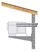 3 4 6) Evacuazione dei prodotti della combustione e prelievo aria comburente a tetto, utilizzando un esclusivo kit