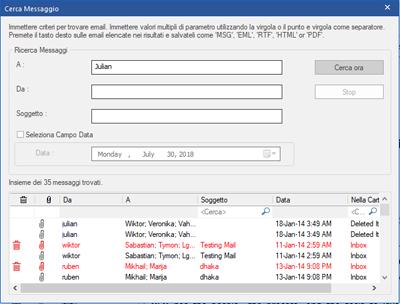 Trova, Visualizza e Recupera un Singolo Messaggio Stellar Converter for OST ti permetterà di trovare un particolare messaggio da un file PST convertito.