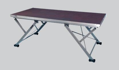 Boardex Plus struttura in alluminio e piano in legno Dim