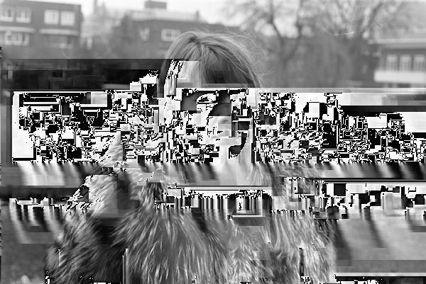 Françoise Hardy ad Amsterdam (1969) Il suo look divenne simbolo di un epoca e fotografato in migliaia di pose per decine di photobook: magra, quasi emaciata; capelli lunghi con frangia; sguardo
