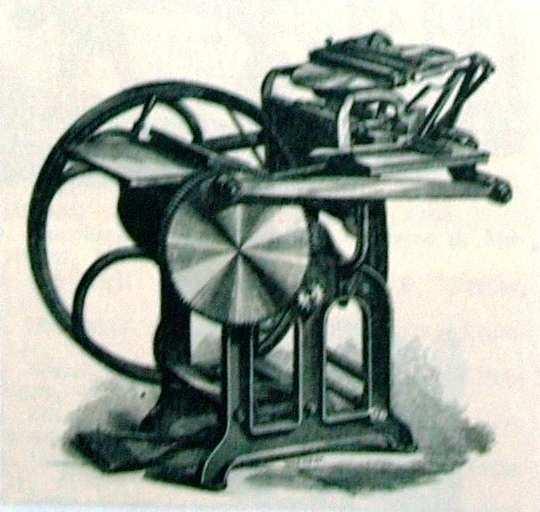 Macchine tipografiche 1. macchina Platina tipografica a motore marca Saroglia - formato stampa 40x50 - peso q. 3 2.