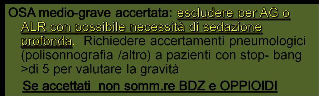 determinata con uno studio del sonno preferire anestesie locali o