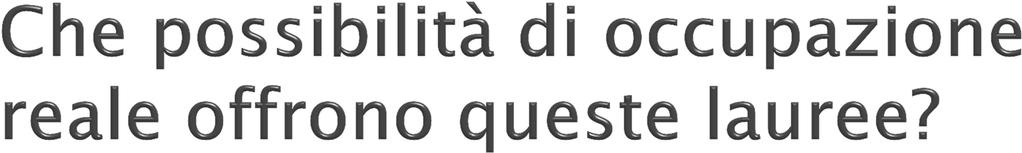 A compimento del percorso viene svolto contestualmente l esame di tesi e l esame di abilitazione alla professione C è la possibilità di continuare