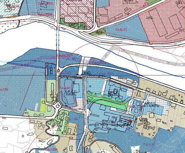 3.1 USO DEL SUOLO Figura 2: Estratto tavola n 3 del PRG Assetto generale del PRG Secondo il Piano Regolatore del Comune di Acqui Terme le aree interessate dall intervento in progetto ricade in aree