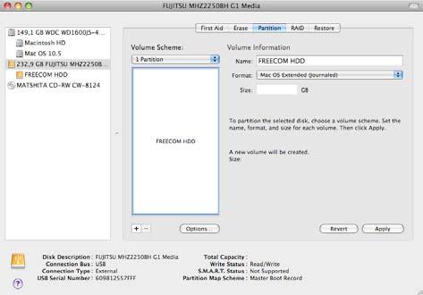 Partizione dell'freecom Mobile Hard Drive / Desktop Hard Drive in Mac OS X 1. Aprire l'applicazione per il disco rigido.