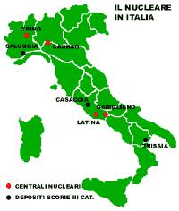 Siti nucleari in Italia In seguito all esito del referendum del 1998, la produzione di energia elettrica in centrali nucleari in Italia e cessata.