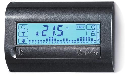 SERIE SERIE Cronotermostato touch da parete Display a sfioramento con programmazione guidata La tecnologia NFC (Near Field Communications) permette la programmazione del cronotermostato tramite