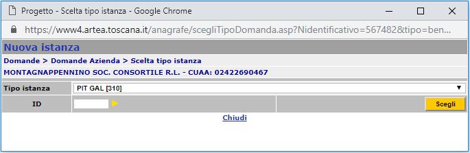 Procedura guidata ACCESSO ALLA MODULISTICA