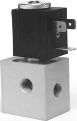 elettropiloti su basi modulari solenoid valves on multiple sub-bases sottobase sub-base senza azionatore manuale without manual override G/8 CODICI DI ORDINAZIONE -