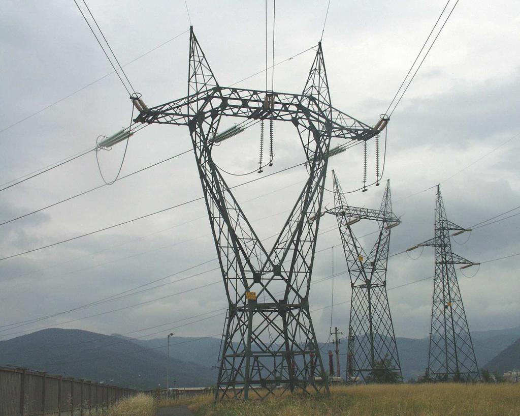 terna per linea 220 kv Sostegno a delta