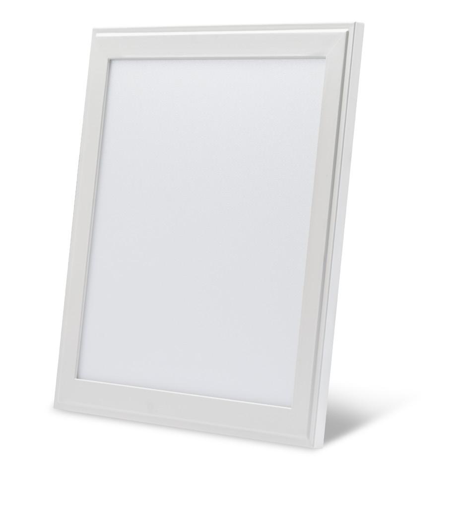 SL-PL-3030 WW / SL-PL-3030 NW PANEL LIGHT Recessed appliance. Trim in white painted extruded aluminium.
