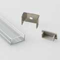 BARRA/STRIP/6 (diffusore trasparente) BARRA/STRIP/6/S (diffusore opale) BARRA/STRIP/6/A (diffusore acidato) Profilo in alluminio angolare per striscia LED con