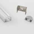 BARRA/STRIP/13 (diffusore trasparente) BARRA/STRIP/13/S (diffusore opale) BARRA/STRIP/13/A (diffusore acidato) Profilo in alluminio da superficie per striscia LED con diffusore trasparente, opale o