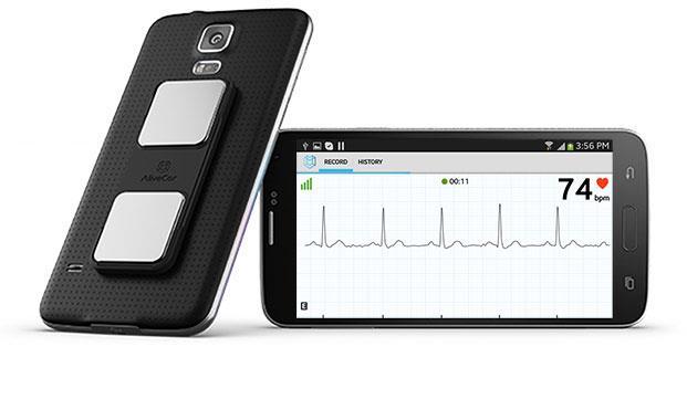 Kardia Mobile AliveCor Kardia Mobile è un device ed un app che permettono di registrare e memorizzare ECG ovunque e sempre.