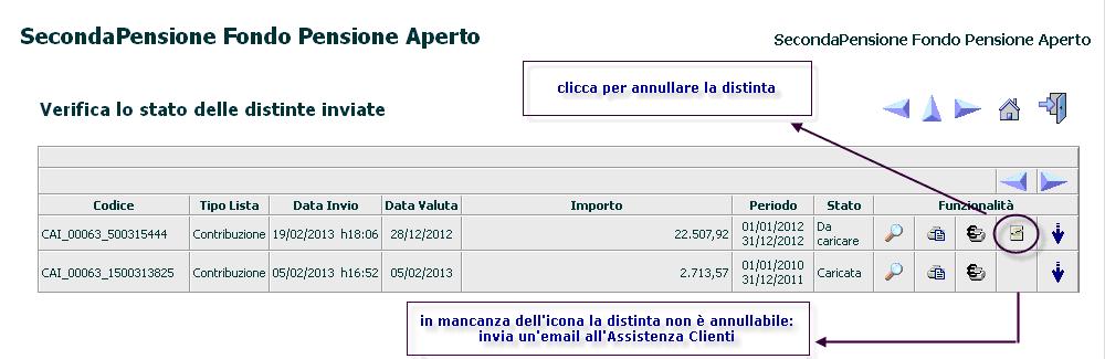 INVIO TRAMITE FILE La distinta può essere inviata tramite tracciato in formato Excel, txt o Ascii, accedendo alla sezione Invio distinta di contribuzione.