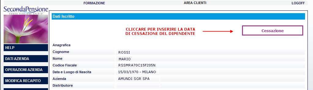 Sospesi Attraverso la sezione SOSPESI l Azienda può verificare eventuali bonifici non investiti.