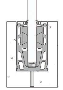 glass panels already installed can be adjusted easily by means of fixing systems getting the alignment simple