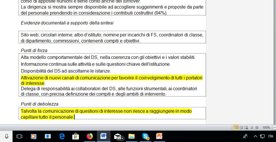 C. Adeguatezza nella redazione dei PdD MANCANZA DI RELAZIONE CON LA SINTESI FORMULAZIONE SCORRETTA es. 3.3 La comunicazione interna è considerata insufficiente su più livelli dell organizzazione.