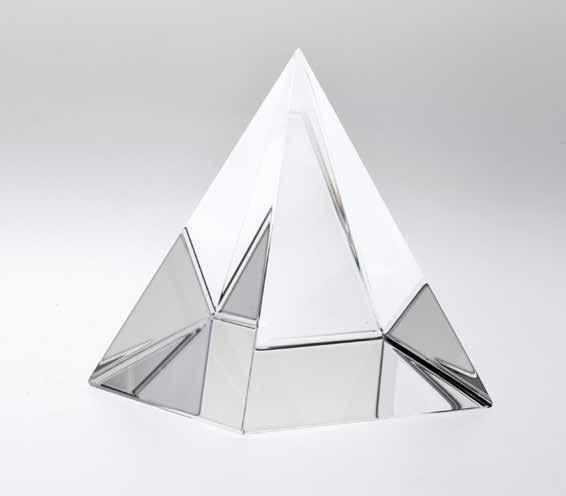 cristallo Piramide in cristallo DS074 60 x 60 x 60 mm DS091 50
