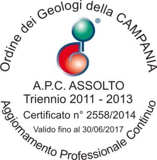 Geofisica Geotecnica Idrogeologia Dott. Geol. Antonio D'Errico Via G. Garibaldi, 16 - CASAGIOVE (CE) Tel. & Fax. 0823/1702550 Cell.