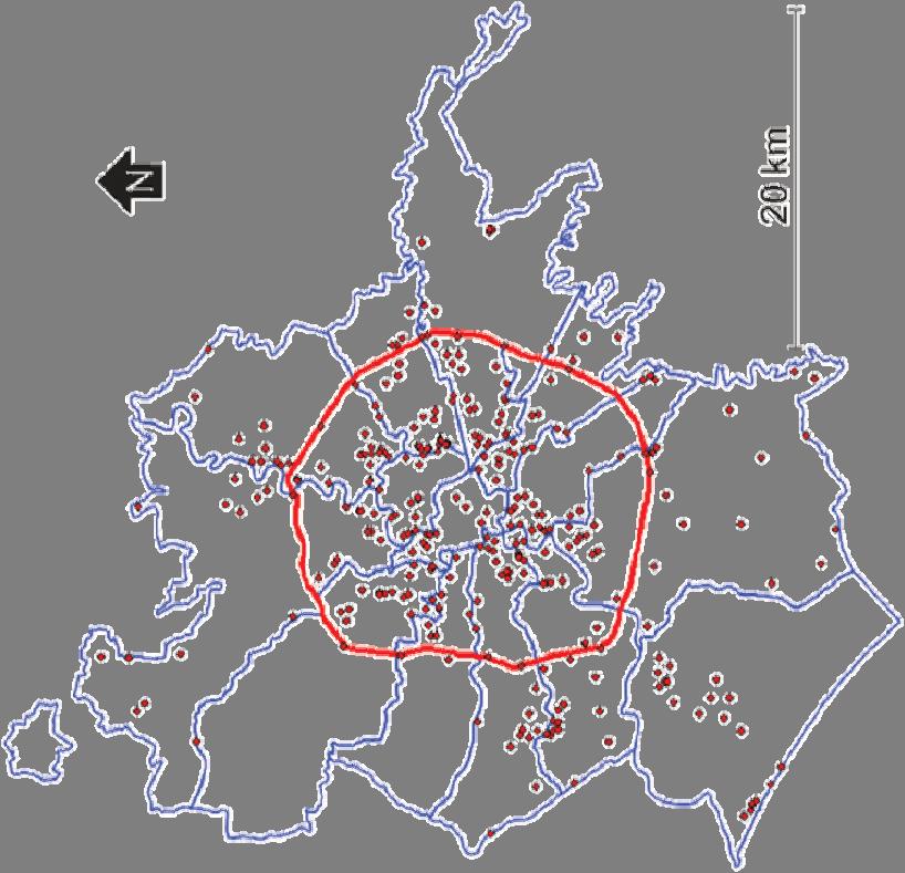 Dipartimento tutela ambientale Sfide connesse alle acque sotterranee di Roma Siti contaminati Roma ha una superficie molto estesa, di circa 1284 km 2,