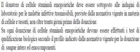 Sangue/emocomponenti Anti-HIV 1,2 HBsAg