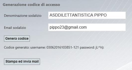 Il sodalizio nuovo che dovrà essere affiliato infatti per poter accedere al sistema dovrà