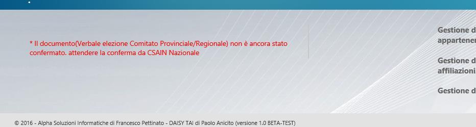 Una volta inserito il documento si avrà una conferma di quello che è stato inviato.