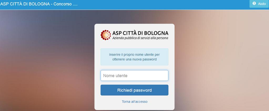referenti di ASP Città di Bologna, che provvederanno ad effettuare l attivazione, a