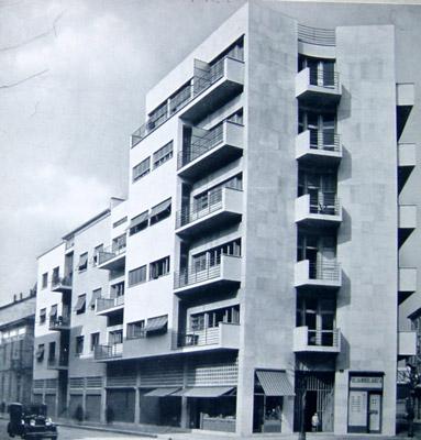 MUSEO VIRTUALE ASTRATTISMO E ARCHITETTURA RAZIONALISTA COMO CASA AD APPARTAMENTI LAVEZZARI piazzale Morbegno, 3, Milano, 1934-1935 Giuseppe Terragni (con Lingeri) OPERA Il progetto della Casa ad