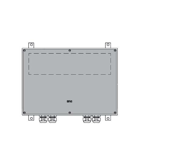 Specifica: Combinazione di dispositivi di commutazione per il collegamento alla rete elettrica LaneLED INOX42 Colore grigio RAL7035, alloggiamento privo di alogeni in policarbonato, 300 230 110