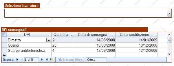 Gestione DPI - Dispositivi di protezione individuale Attraverso questo modulo è possibile gestire la distribuzione e l utilizzazione dei dispositivi di protezione individuale.