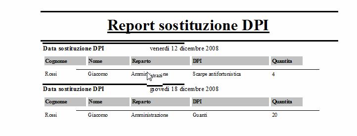 File Dal menù File è possibile accedere a diverse funzioni: _Chiudi per chiudere maschere e report _