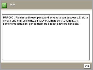 verranno richiesti USER ID ed email Verrà inviata