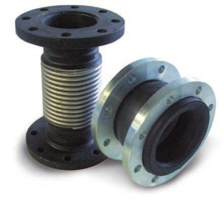 RUBBER JOINT It is available in different types: Flanged rubber joint (this is mandatory in case of