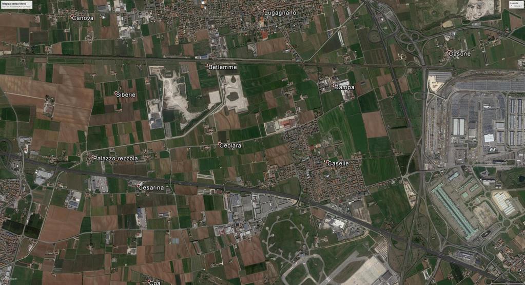 IPOTESI per eventuale insediamento di NUOVO MAGAZZINO della Number 1 Logistics Group SpA connesso e collegato all AUTOSTRADA A4 (km 5,7), all AUTOSTRADA A22 (km 4,5), all AEROPORTO di Verona (km