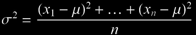 luogo delle (1) e (2) le seguenti altre due formule che definiscono la deviazione standard e la varianza campionaria Esempio Assegnati i dati {2,5,8,7,3}, calcolarne