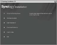 INSTALLARE IL SOFTWARE DI SISTEMA Utente Windows 1. Inserire il CD di installazione nel lettore del computer. 2. Nel menu Esecuzione automatica, scegliere Installazione Synology Server. 3.