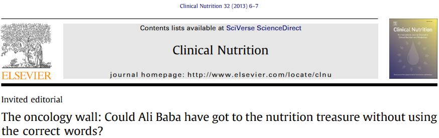 Evidence showing that nutrition support is a relatively cheap adjuvant therapy enhancing the efficacy and effectiveness of