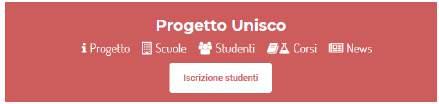 4. Procedura di Iscrizione La procedura di Iscrizione inizia mediante l apposito Link nella sezione Studenti opure mediante il tasto: Figura 14 Avvio Procedura Iscrizione Studenti.