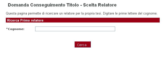 8. Dopo aver inserito il Relatore (e possibile inserire solo il primo relatore ; eventuali