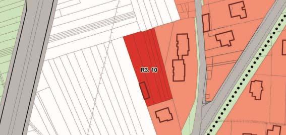 Estratto ridotto elaborati urbanistici a cura dell Arch. G. Paglia Tav.1 Nord Sviluppi del piano 2.1.11 Area R3.12 Ubicazione: è ubicata nel concentrico alla quota di circa 235 m 