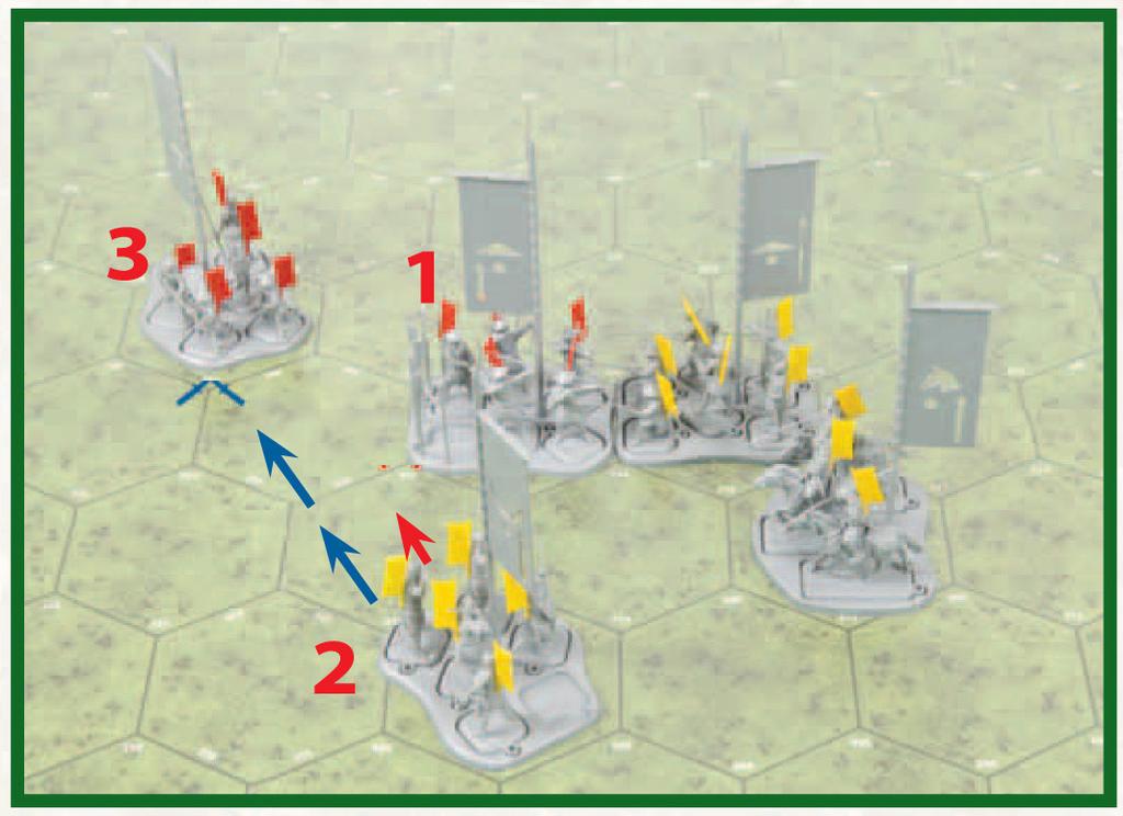 Importante: se la vostra unità entra sul fianco o sul retro di un unità nemica durante l esecuzione di un ordine di Marcia o Correre (invece di un ordine di Assalto), l unità deve impegnarsi in