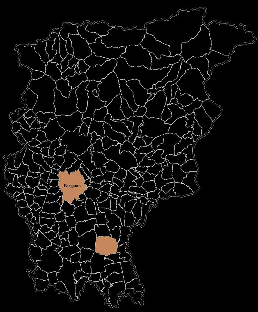 INQUADRAMENTO MARTINENGO - 73,8% del territorio destinato all