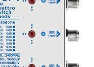 INGRESSI SAT MHz Selezionabile 950... 2200 / 250... 2400 RANGE DI FREQUENZA TV TERR. MHz 5.