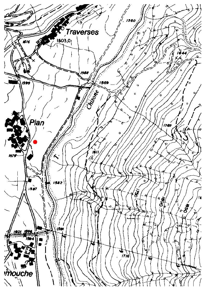 In Figura 1 è riportata - sulla cartografia del Comune di Pragelato l indicazione del sito nel quale è stato posizionato il Laboratorio Mobile nel corso della campagna di monitoraggio.